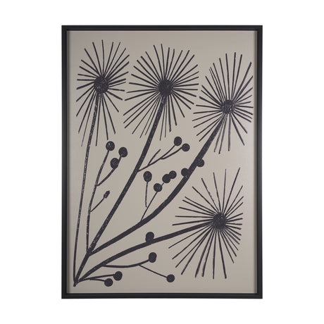 Simple Floral-Grow by Mercana Studio a Hand Embellished Textured Framed Art Print from Mercana - Luna Furniture