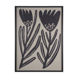 Simple Floral-Grow by Mercana Studio a Hand Embellished Textured Framed Art Print from Mercana - Luna Furniture