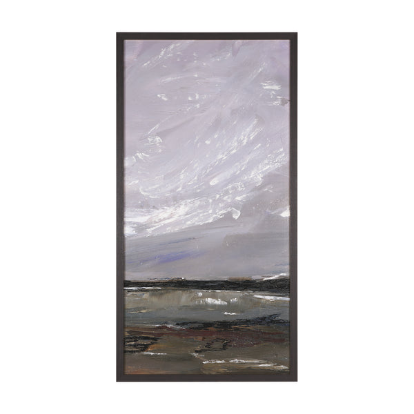 Grey Day II by Mercana Studio a Hand Embellished Textured Framed Canvas