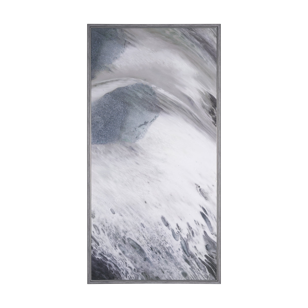 Storm Surge IV by Mercana Studio a Hand Embellished Textured Framed Canvas from Mercana - Luna Furniture