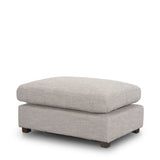 Halston Small Ottoman Light Gray Performance Fabric from Mercana - Luna Furniture