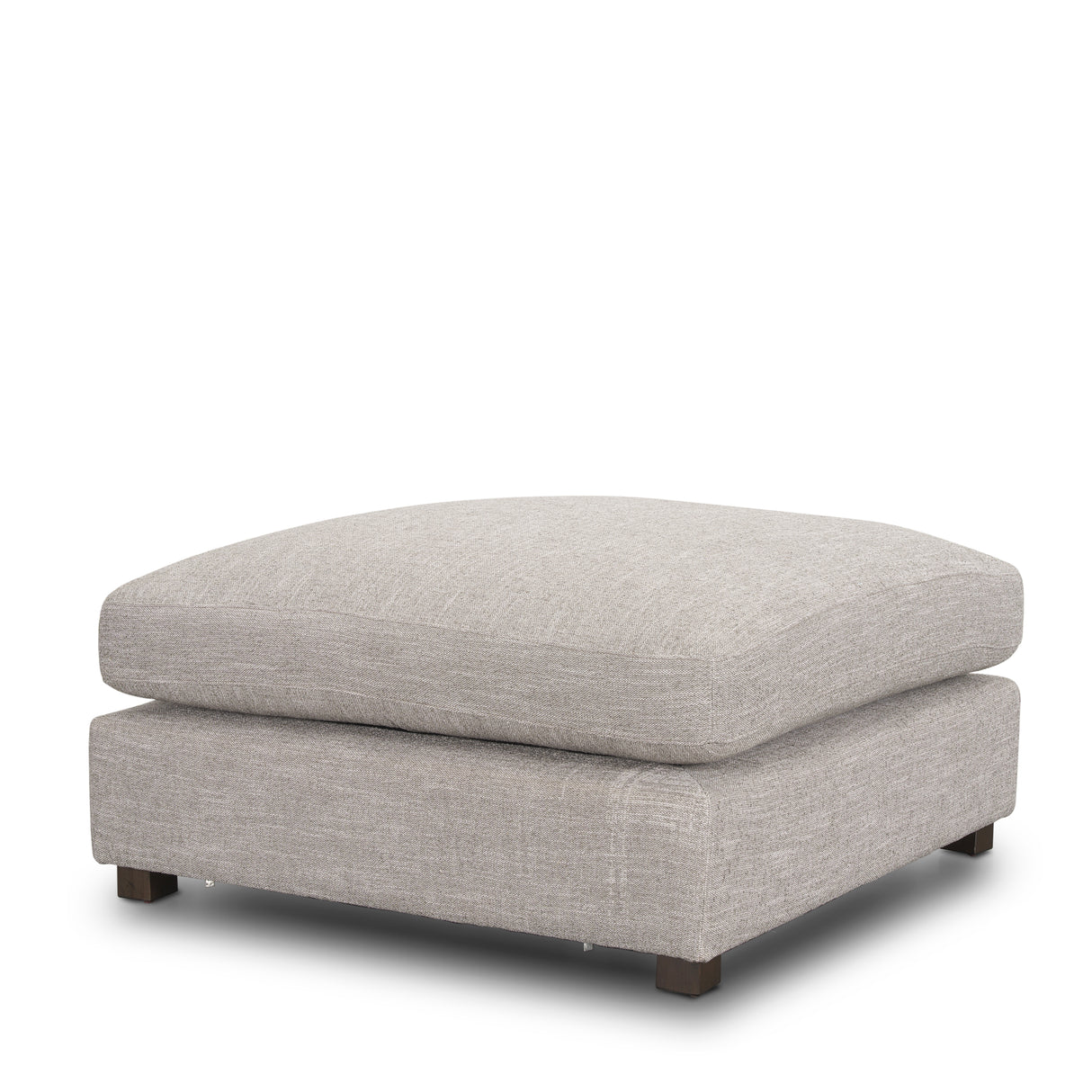 Halston Large Ottoman Light Gray Performance Fabric from Mercana - Luna Furniture