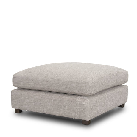 Halston Large Ottoman Light Gray Performance Fabric from Mercana - Luna Furniture