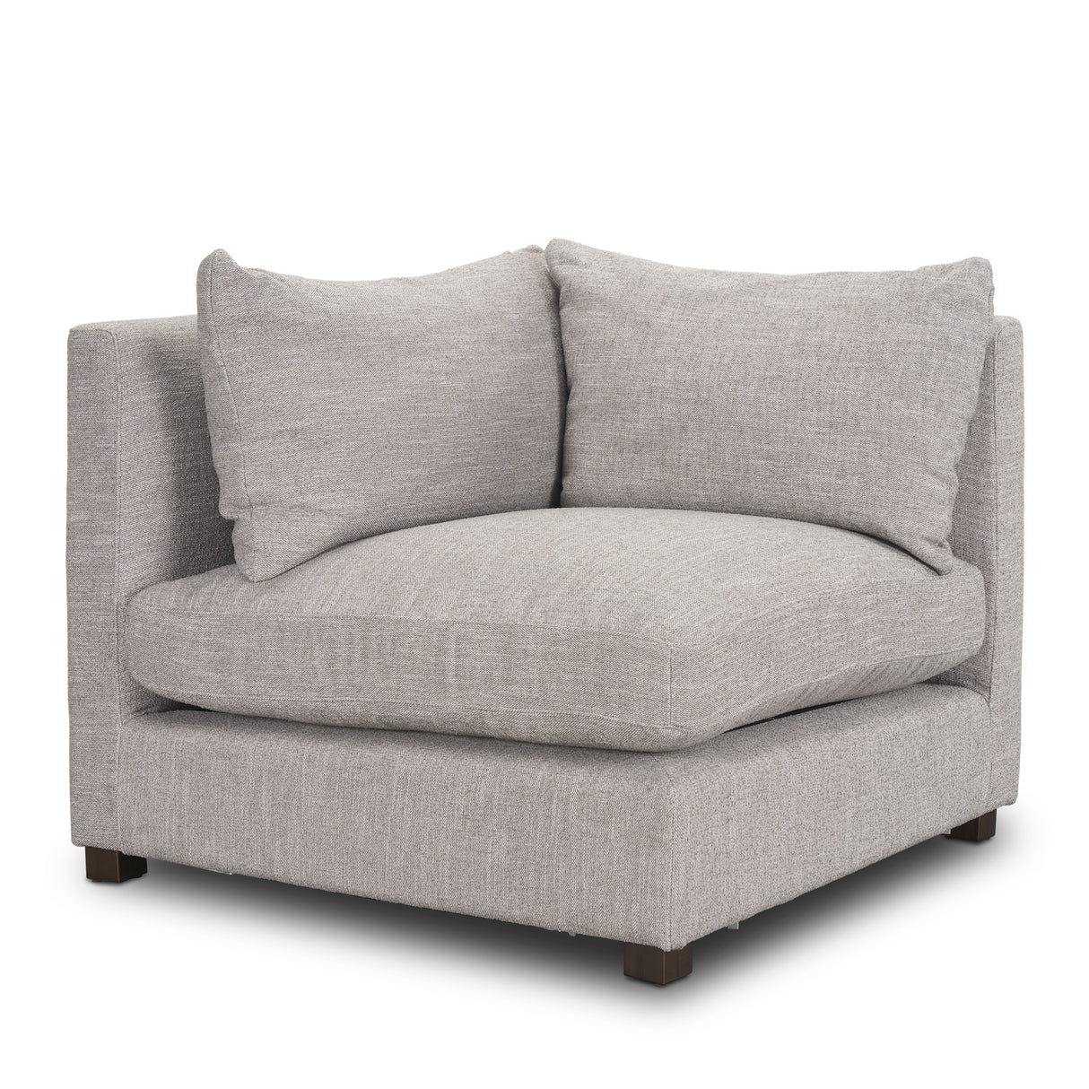 Halston Corner Light Grey Performance Fabric from Mercana - Luna Furniture