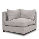 Halston Corner Light Grey Performance Fabric from Mercana - Luna Furniture