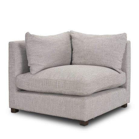 Halston Corner Light Grey Performance Fabric from Mercana - Luna Furniture