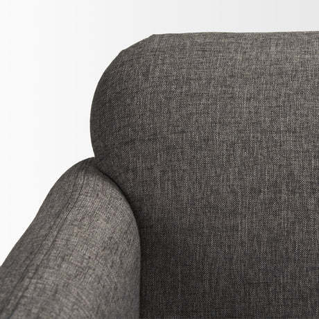 Hale Sofa W/ Medium Brown Wood and Gray Fabric from Mercana - Luna Furniture