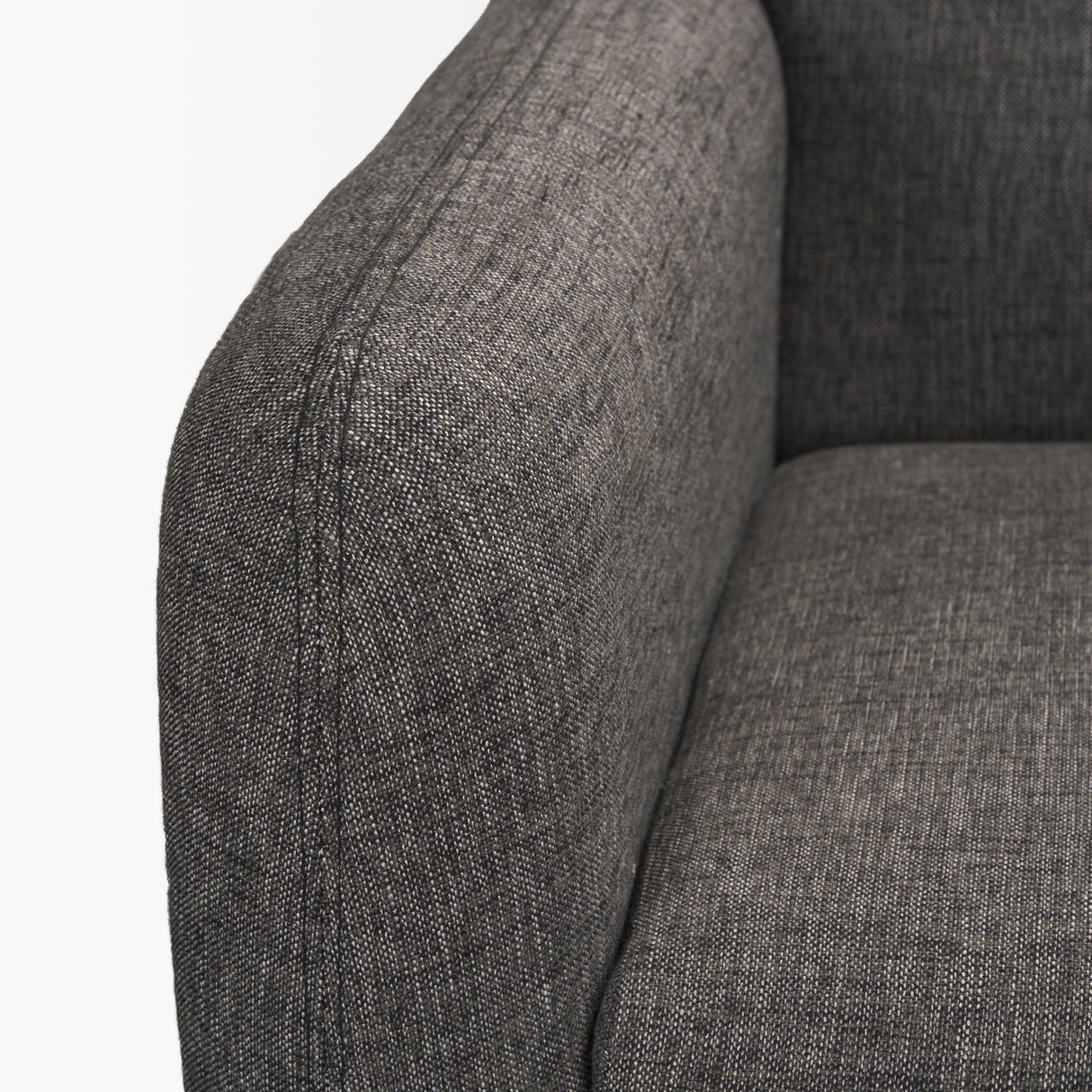 Hale Sofa W/ Medium Brown Wood and Gray Fabric from Mercana - Luna Furniture