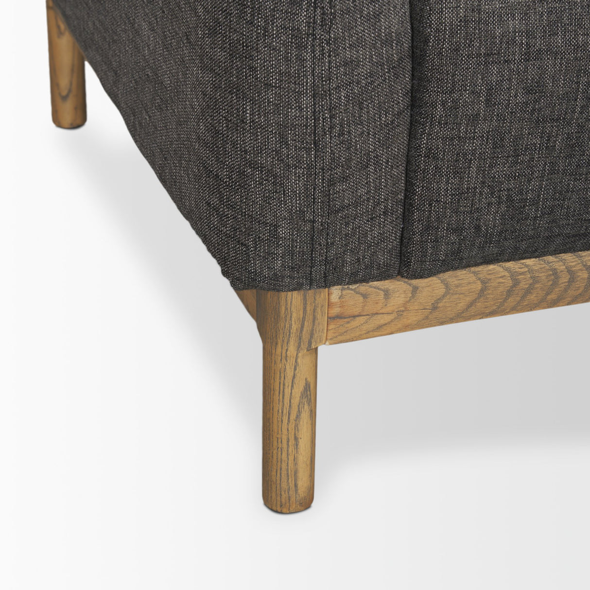 Hale Sofa W/ Medium Brown Wood and Gray Fabric from Mercana - Luna Furniture