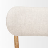 Owen Dining Chair W/ Medium Brown Wood and Beige Fabric, Set of 2 from Mercana - Luna Furniture