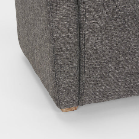 Dunstan Accent Chair Upholstered Gray Twill Fabric and Medium Brown Wood Feet from Mercana - Luna Furniture