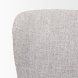 Hartt Dining Chair W/ Matte Black Metal Frame and Gray Fabric from Mercana - Luna Furniture