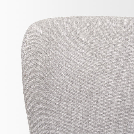 Hartt Dining Chair W/ Matte Black Metal Frame and Gray Fabric from Mercana - Luna Furniture