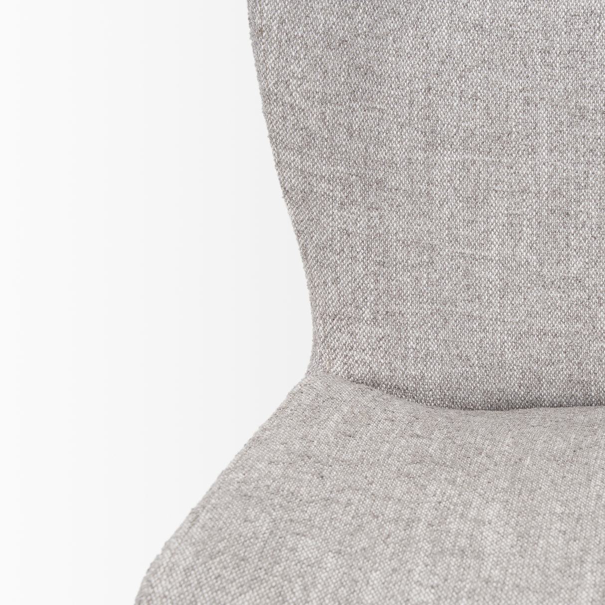 Hartt Dining Chair W/ Matte Black Metal Frame and Gray Fabric from Mercana - Luna Furniture
