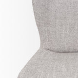 Hartt Dining Chair W/ Matte Black Metal Frame and Gray Fabric from Mercana - Luna Furniture