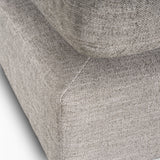 Halston Small Ottoman Light Gray Performance Fabric from Mercana - Luna Furniture