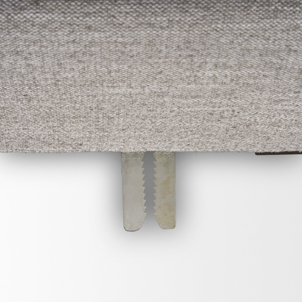 Halston Small Ottoman Light Gray Performance Fabric from Mercana - Luna Furniture
