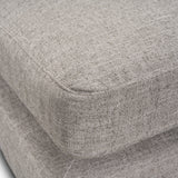 Halston Large Ottoman Light Gray Performance Fabric from Mercana - Luna Furniture