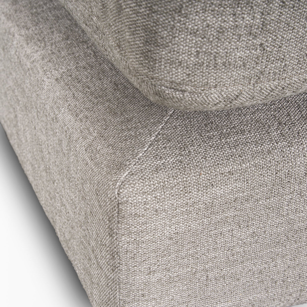 Halston Large Ottoman Light Gray Performance Fabric from Mercana - Luna Furniture
