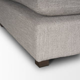 Halston Large Ottoman Light Gray Performance Fabric from Mercana - Luna Furniture