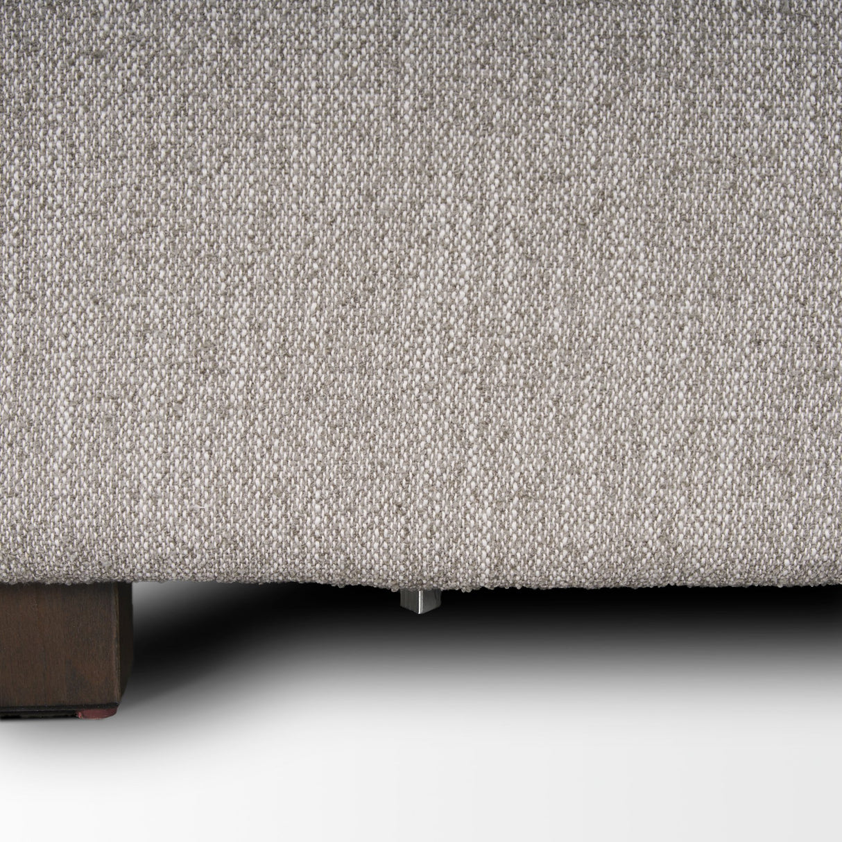 Halston Large Ottoman Light Gray Performance Fabric from Mercana - Luna Furniture