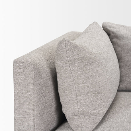 Halston Corner Light Grey Performance Fabric from Mercana - Luna Furniture