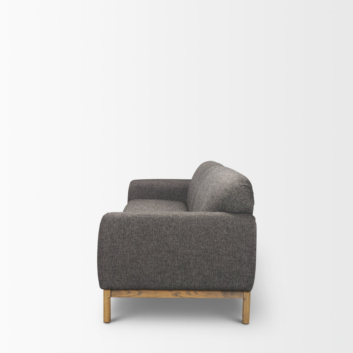 Hale Sofa W/ Medium Brown Wood and Gray Fabric from Mercana - Luna Furniture