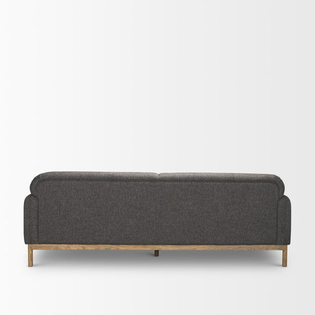 Hale Sofa W/ Medium Brown Wood and Gray Fabric from Mercana - Luna Furniture