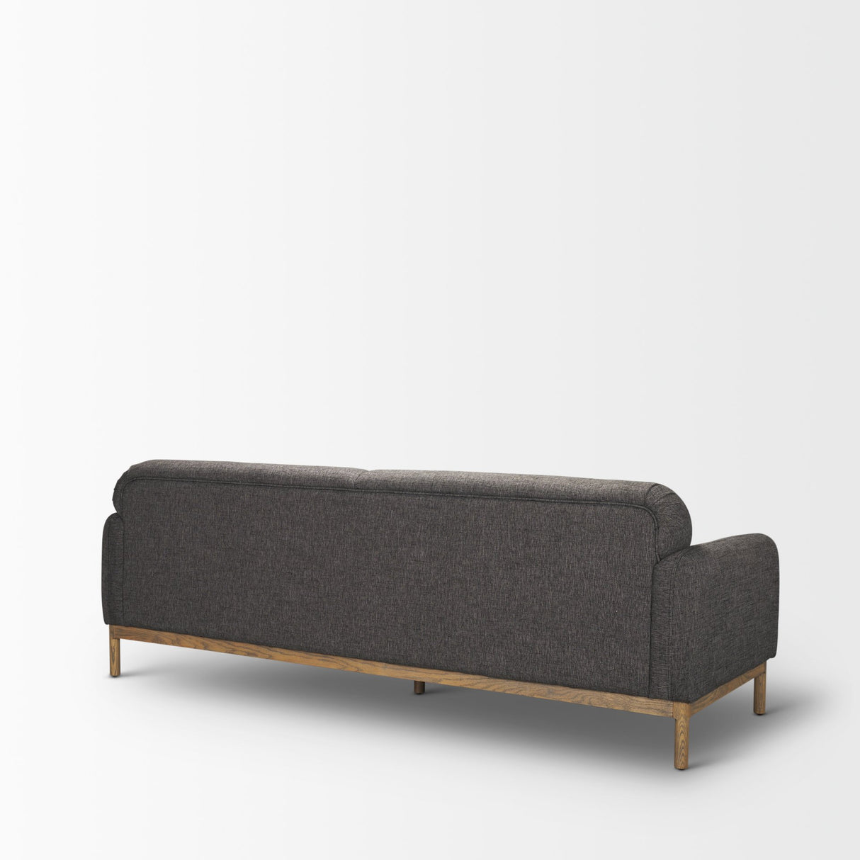 Hale Sofa W/ Medium Brown Wood and Gray Fabric from Mercana - Luna Furniture