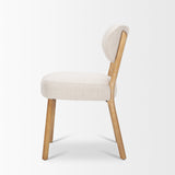 Owen Dining Chair W/ Medium Brown Wood and Beige Fabric, Set of 2 from Mercana - Luna Furniture