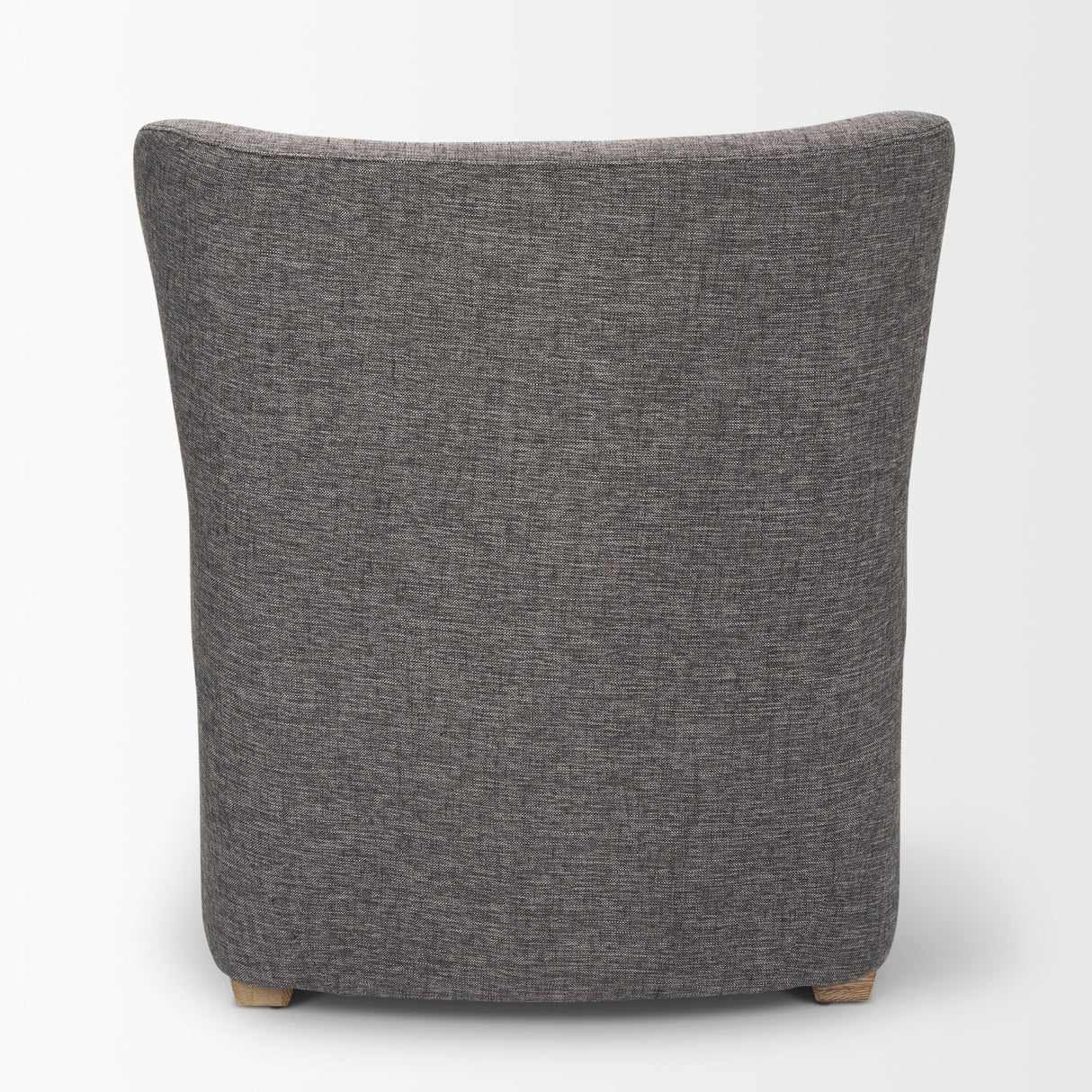 Dunstan Accent Chair Upholstered Gray Twill Fabric and Medium Brown Wood Feet from Mercana - Luna Furniture