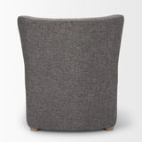 Dunstan Accent Chair Upholstered Gray Twill Fabric and Medium Brown Wood Feet from Mercana - Luna Furniture