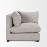 Halston Corner Light Grey Performance Fabric from Mercana - Luna Furniture