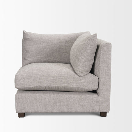 Halston Corner Light Grey Performance Fabric from Mercana - Luna Furniture