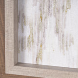 Ikat Patterns I by Silvia Krause a Hand Embellished Textured Framed Art Print from Mercana - Luna Furniture