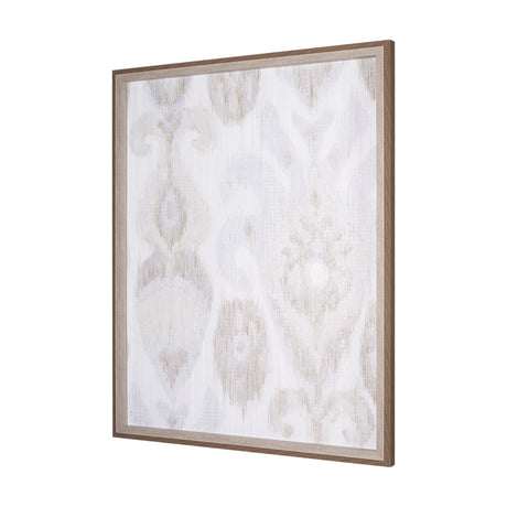 Ikat Patterns I by Silvia Krause a Hand Embellished Textured Framed Art Print from Mercana - Luna Furniture
