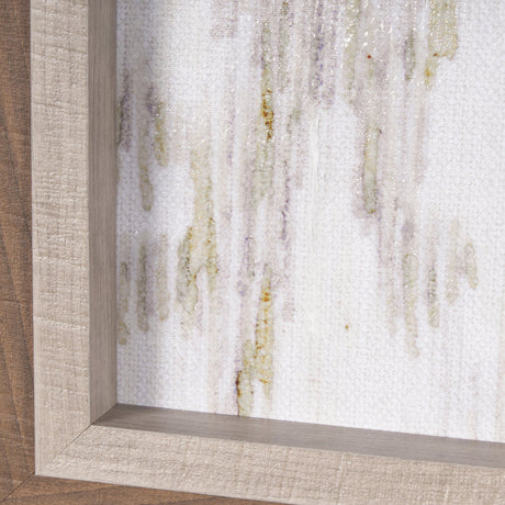 Ikat Patterns I by Silvia Krause a Hand Embellished Textured Framed Art Print from Mercana - Luna Furniture