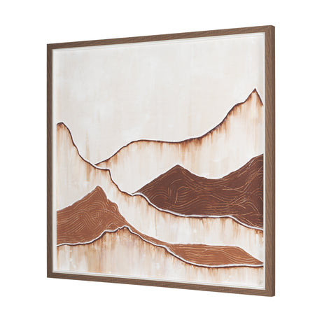 Red Rock View by Studio M a handmade Original Framed Artwork under Glass from Mercana - Luna Furniture