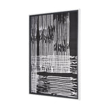 Woven Lines I by Mercana Studio a Hand Embellished Textured Framed Art Print from Mercana - Luna Furniture