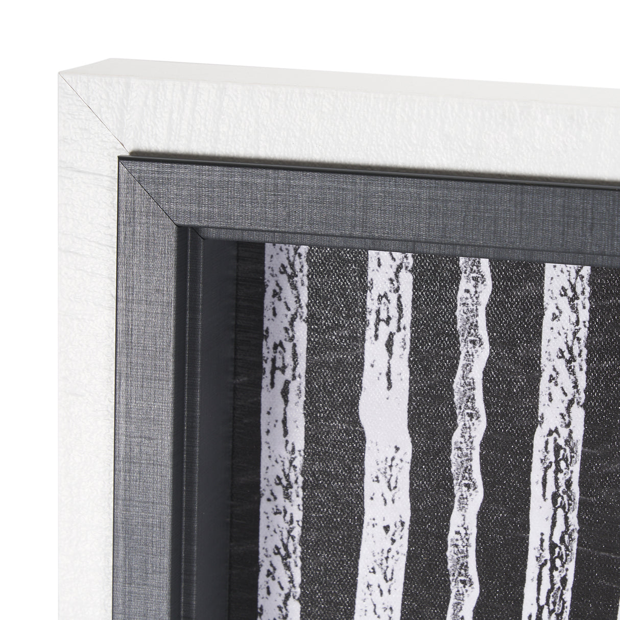 Woven Lines I by Mercana Studio a Hand Embellished Textured Framed Art Print from Mercana - Luna Furniture