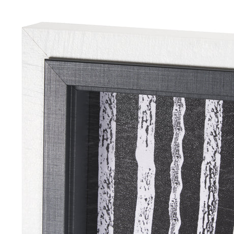 Woven Lines I by Mercana Studio a Hand Embellished Textured Framed Art Print from Mercana - Luna Furniture