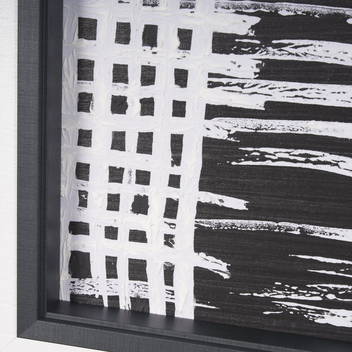 Woven Lines I by Mercana Studio a Hand Embellished Textured Framed Art Print from Mercana - Luna Furniture