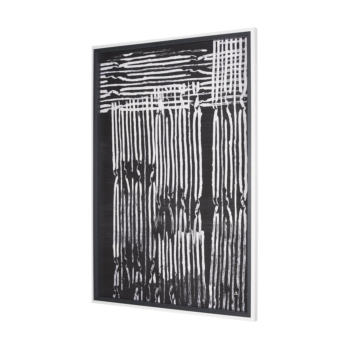 Woven Lines II by Mercana Studio a Hand Embellished Textured Framed Art Print from Mercana - Luna Furniture