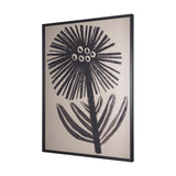 Simple Floral-Bloom by Mercana Studio a Hand Embellished Textured Framed Art Print from Mercana - Luna Furniture