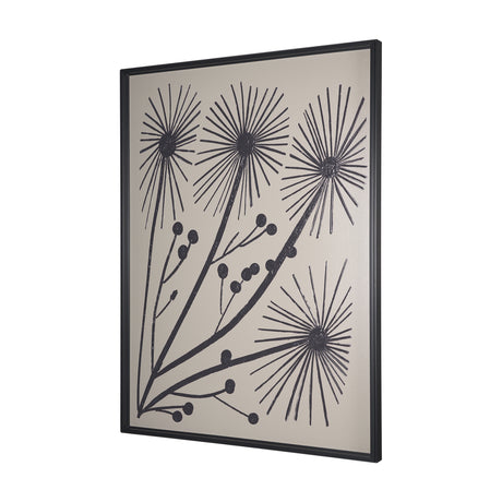 Simple Floral-Grow by Mercana Studio a Hand Embellished Textured Framed Art Print from Mercana - Luna Furniture