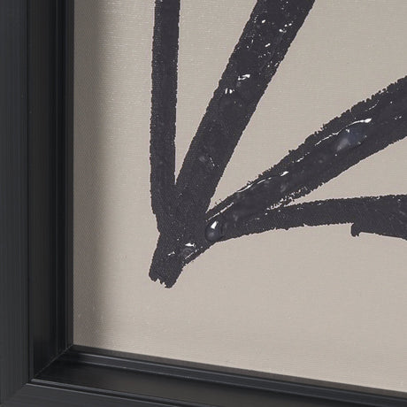 Simple Floral-Grow by Mercana Studio a Hand Embellished Textured Framed Art Print from Mercana - Luna Furniture