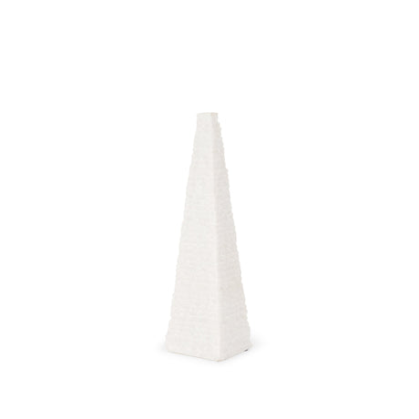 Pyramis White Rough Marble Obelisk 13" from Mercana - Luna Furniture