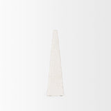 Pyramis White Rough Marble Obelisk 13" from Mercana - Luna Furniture