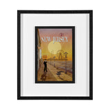 New Jersey Go USA (M) by Mercana Studio a Framed Art Print Matted under Glass from Mercana - Luna Furniture