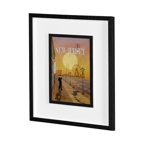 New Jersey Go USA (M) by Mercana Studio a Framed Art Print Matted under Glass from Mercana - Luna Furniture